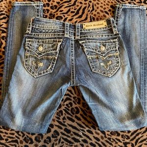 Rock Revival Jen skinny sz 27 distressed jeans